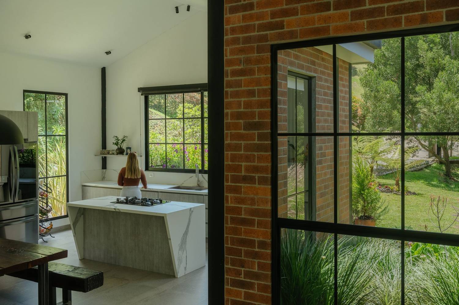 Casa Don Diego, cocina con isla