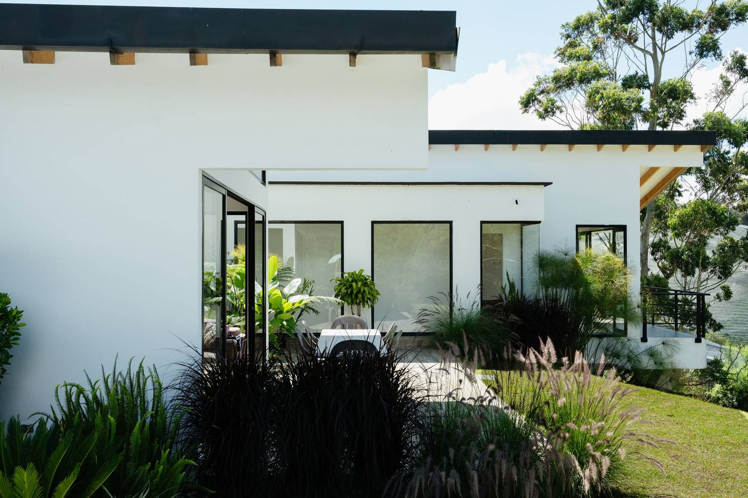 Casa Don Ricardo, fachada envuelta en vegetación